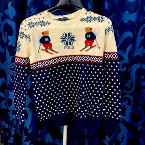 Holiday polo bear sweater by Ralph Lauren